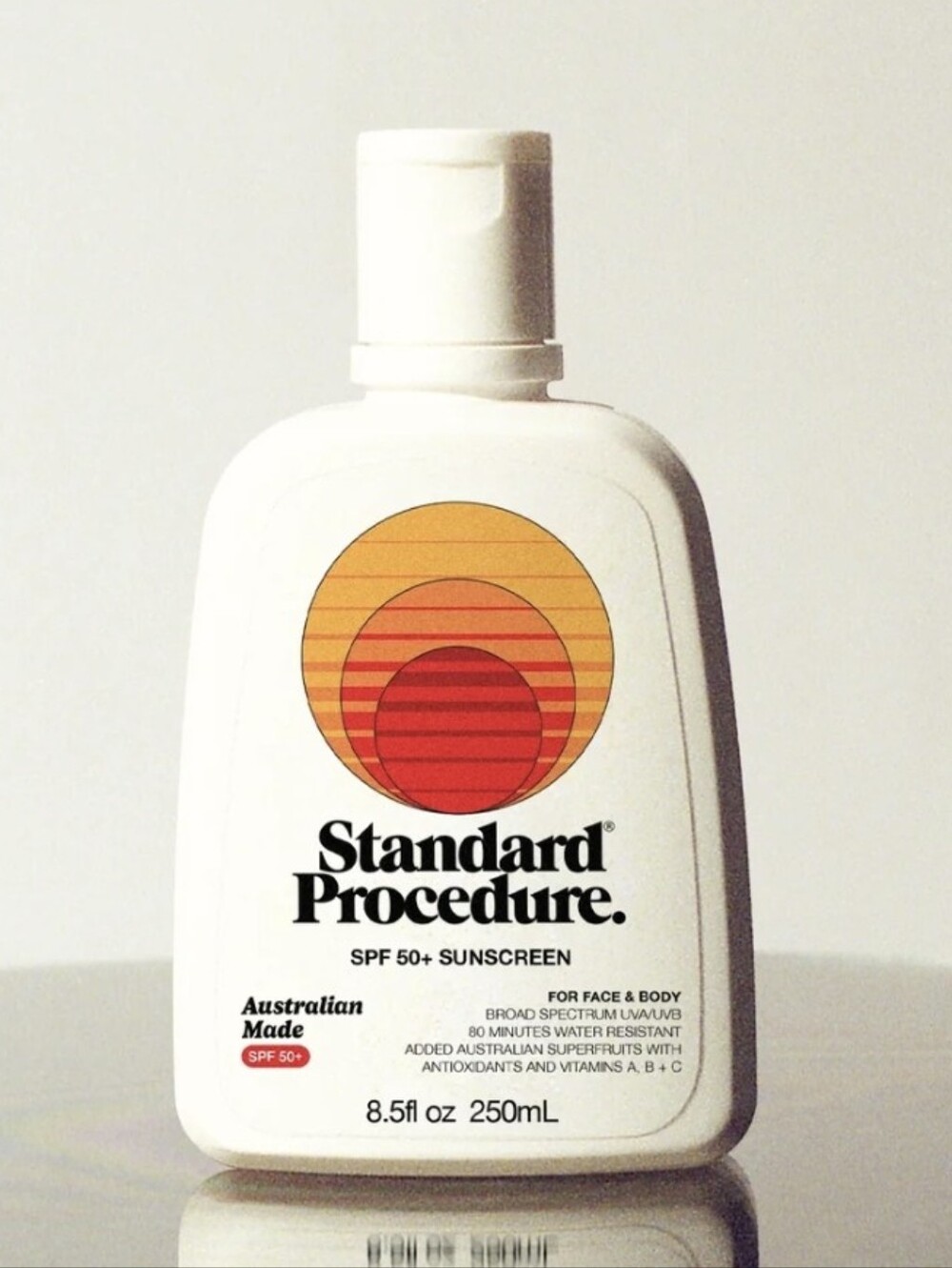 Standard Procedure SPF 50+ Sunscreen, Australian Made, 8.5oz, New